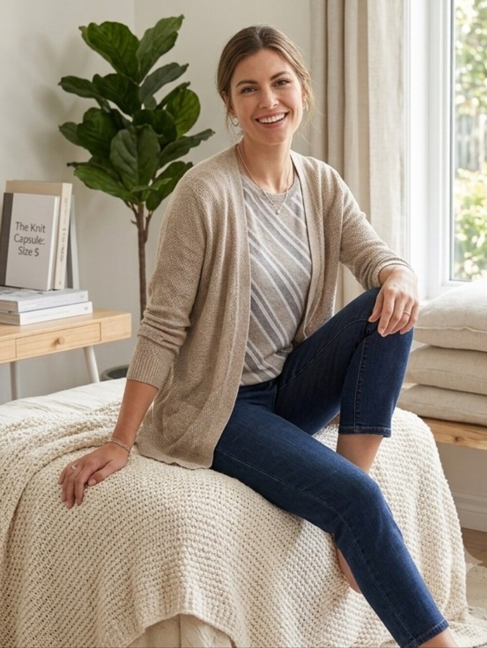 Reitmans Suzy Sheir Knit Bundle 3 PC Cardigan Tops S